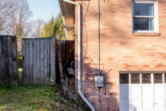 Gutter lead off and landscaping from D-Bug Waterproofing