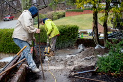 Exterior Landscaping and Grading by D-Bug Waterproofing. Greensburg PA