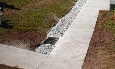 D-Bug Waterproofing storm drain example