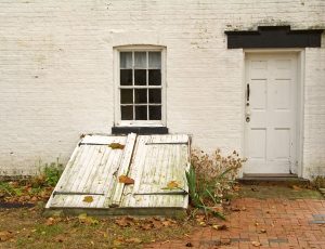 Aging Basement Doors