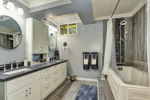 Finished Basement Bathroom by D-Bug Waterproofing