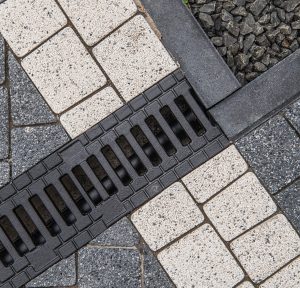 Storm Drain installed in Patio