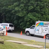 D-Bug WaterProofing Trucks on Steep Hill