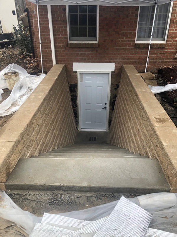 Basement Entryway by D-Bug Waterproofing